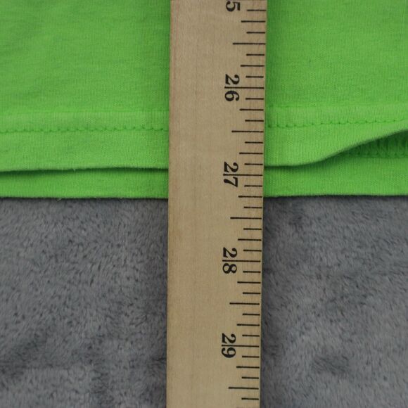 Piece Love Workout Shirt Men L Green Gildan Short Sleeve Crew Graphic Print T - Picture 6 of 15